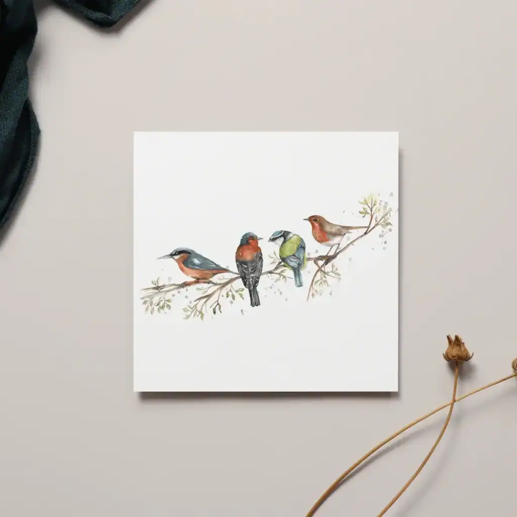 British Birds The Lookout Greeting Card