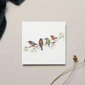 British Birds The Lookout Greeting Card